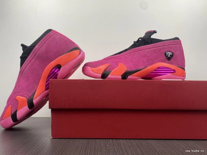 Rep 14 Jordan Low Pink (W) DH4121-600 Shocking Retro 0714